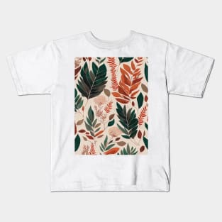 Chromatic Botanic Abstraction #45 Kids T-Shirt